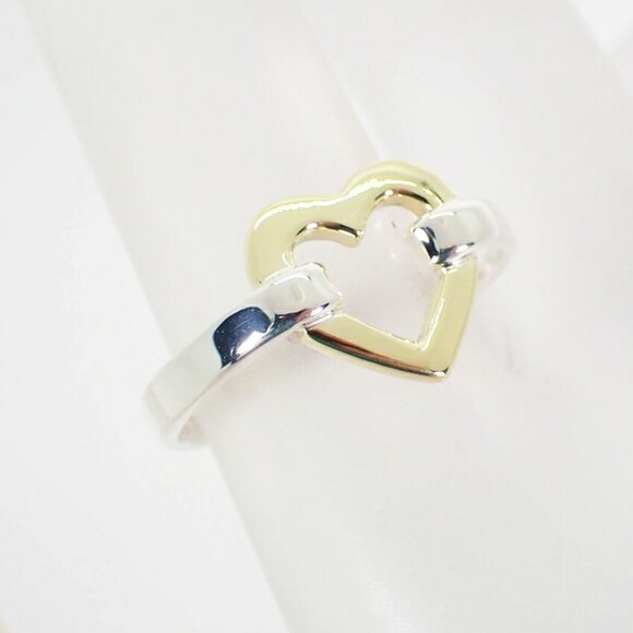 TIFFANY Gold Heart Ring - Picture 6 of 10